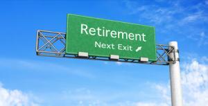 teaser photo of a retirement sign, pointing to the direction to a life of retirement when many seniors are choosing divorce instead